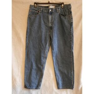 Levis 550 Jeans Mens 40x30 Light Wash Blue Relaxed Fit Tapered Denim Pants‎